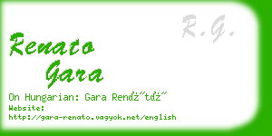 renato gara business card